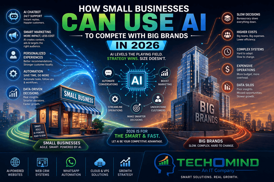 How Small Businesses Can Use AI to Compete with Big Brands in 2026