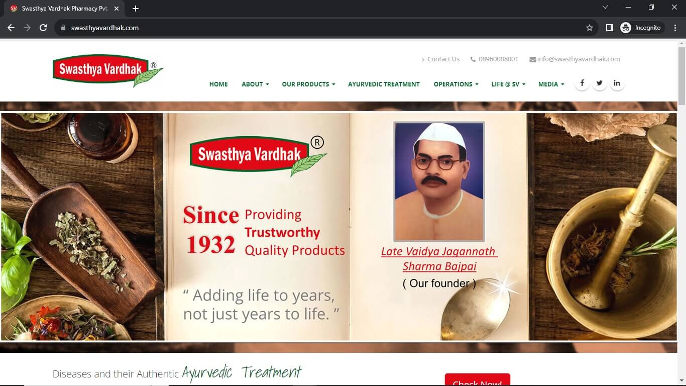 Swasthya Vardhak Pvt. Ltd.